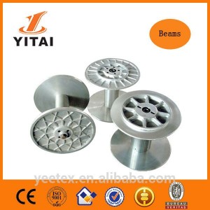 YITAI New Aluminium Bobbin Forged Beam Spindle Bobbin Warp Beam for Loom Weaving Machinery