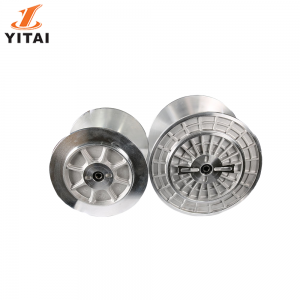 YITAI New Aluminium Bobbin Forged Beam Spindle Bobbin Warp Beam for Loom Weaving Machinery